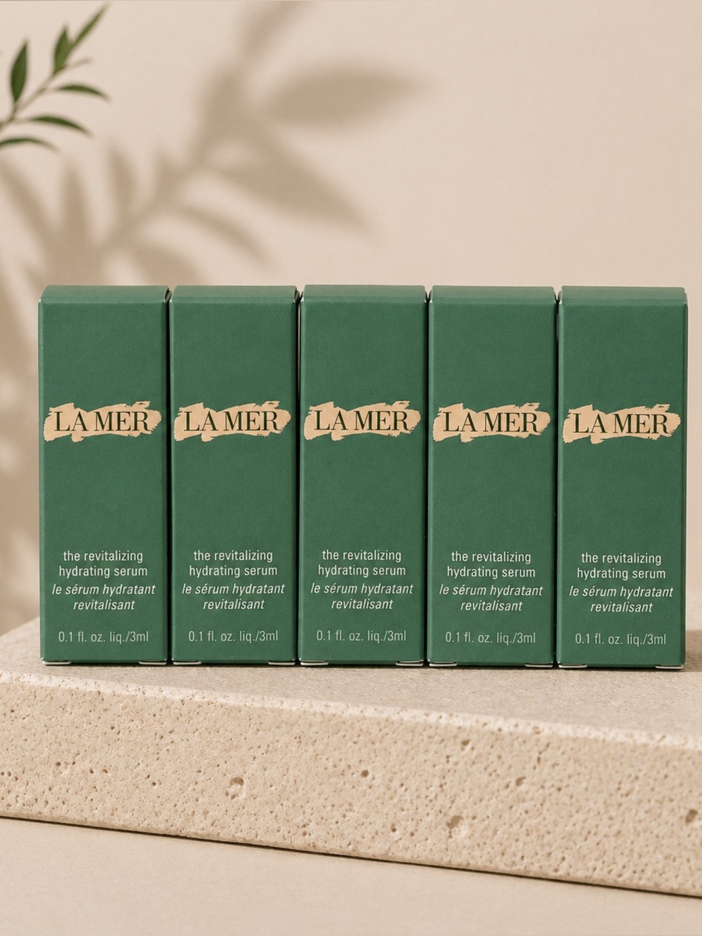 $145 New La Mer The Revitalizing Hydrating Serum Travel Bundle of 5
